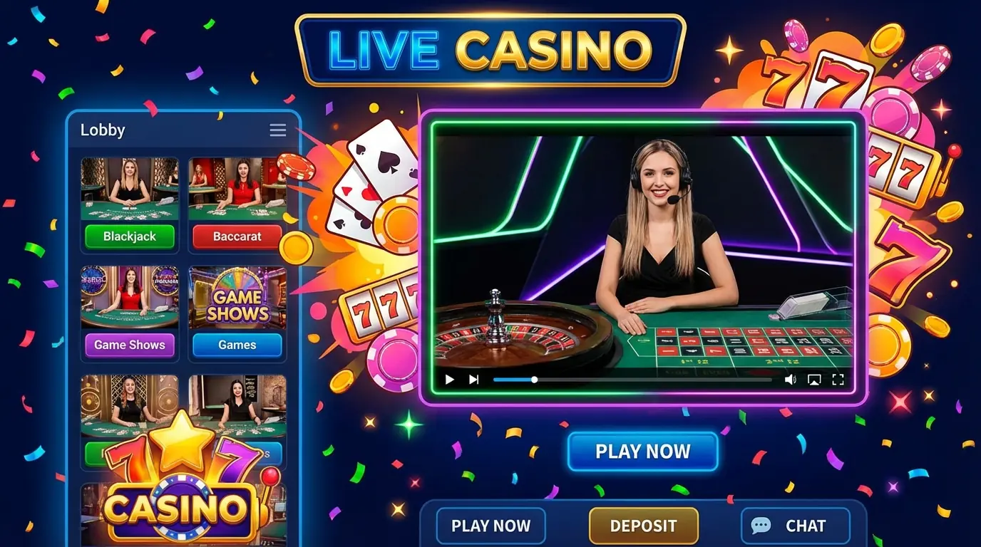 Live casino på Magic red casino
